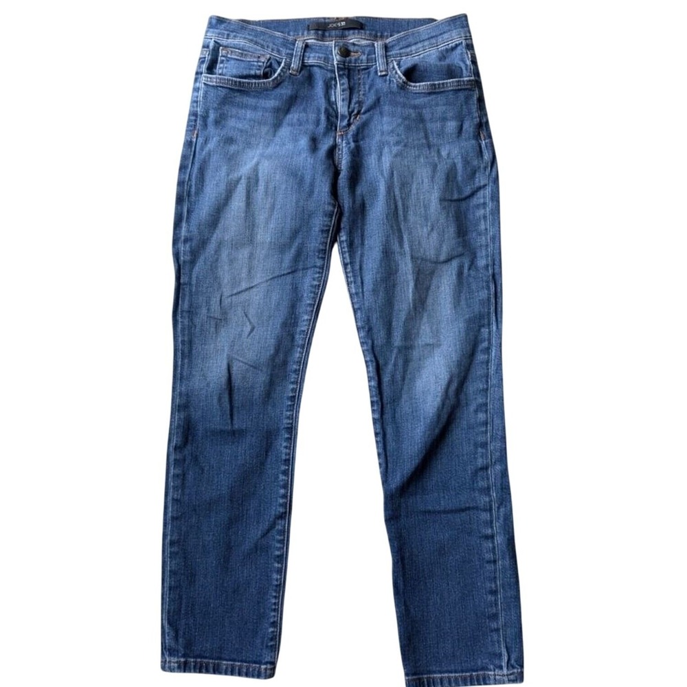 Joes Jeans Womens W26 Medium Wash Mid Rise Cigarette Straight Leg Denim Blue